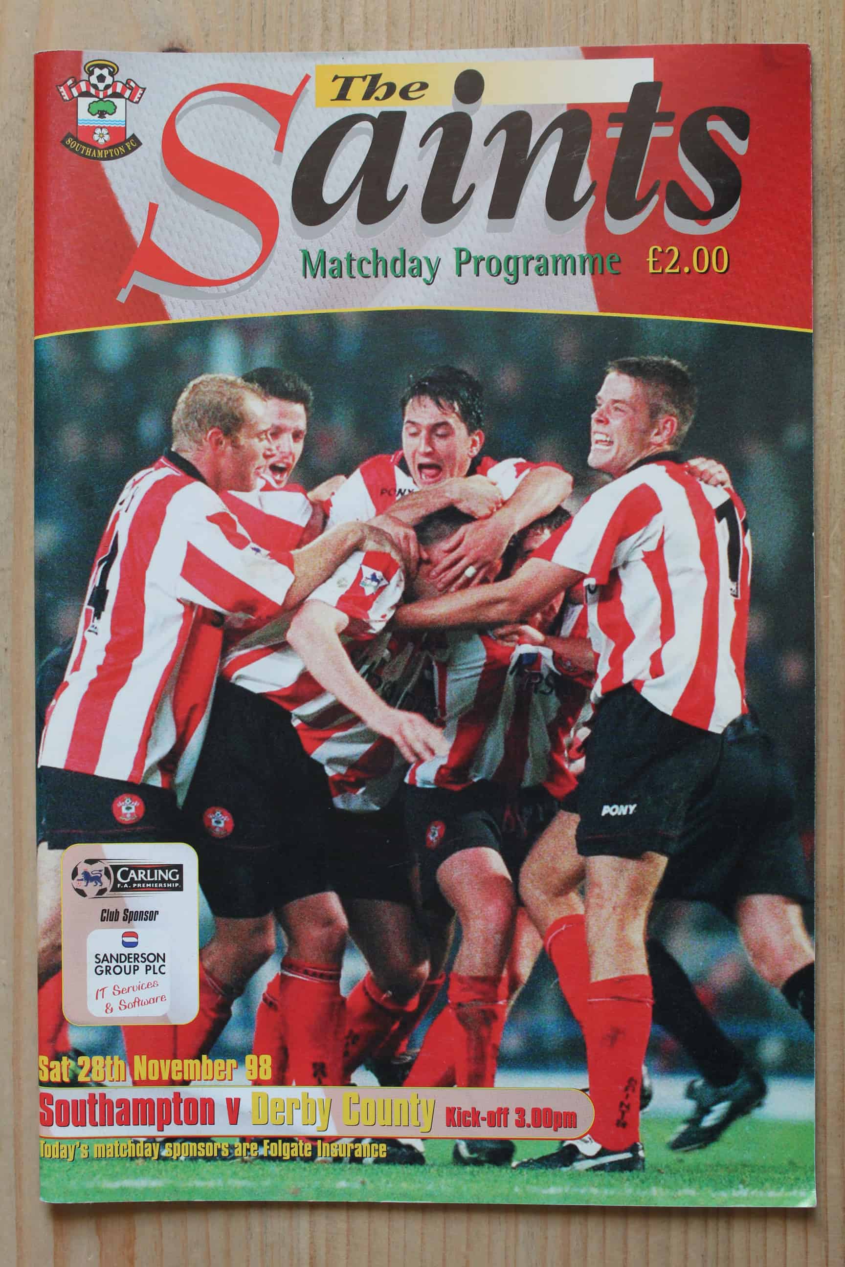 Southampton FC v Derby County FC